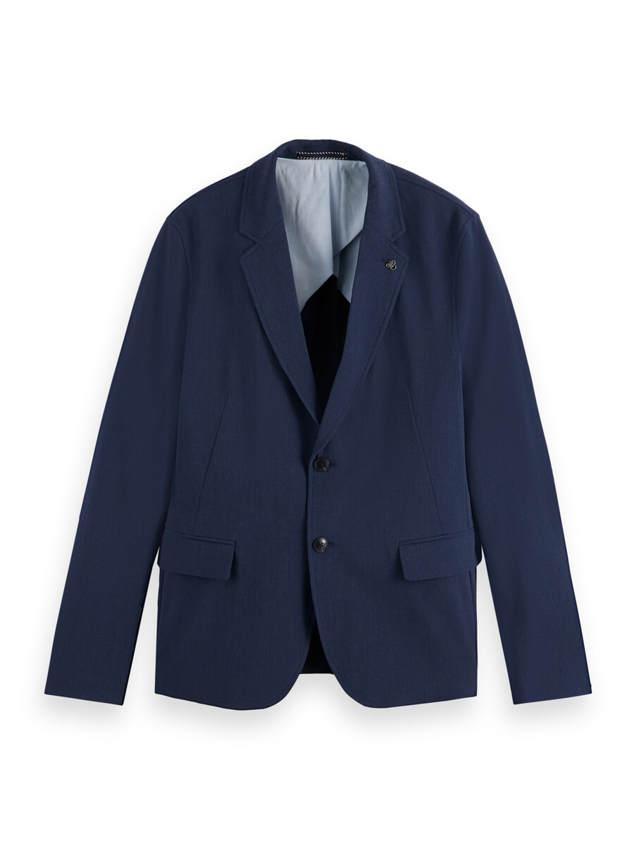 blazer de corte relajado con cuadros de seersucker y botonadura sencilla