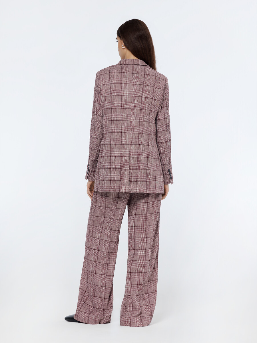 blazer de seersucker príncipe de gales
