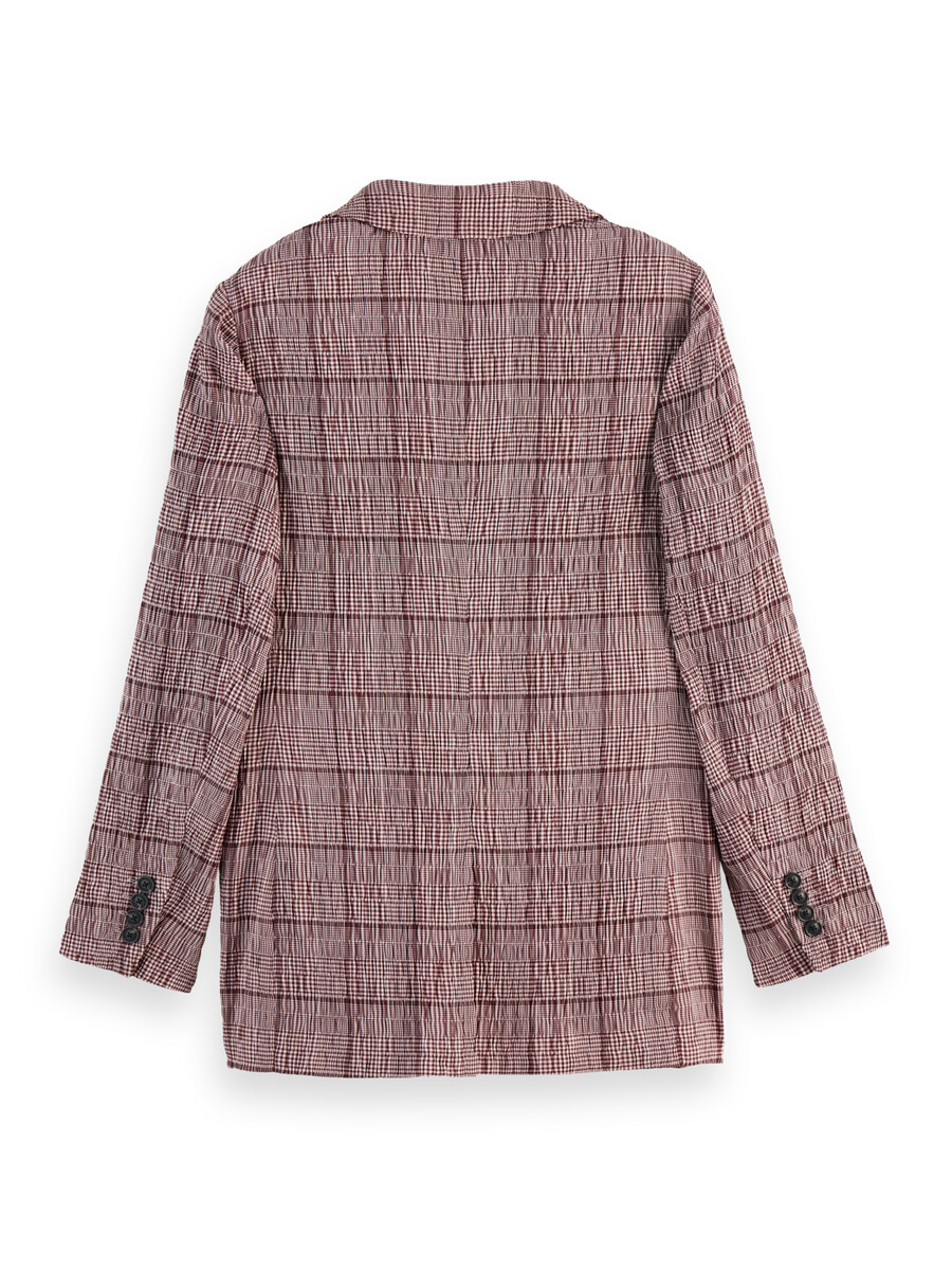 blazer de seersucker príncipe de gales