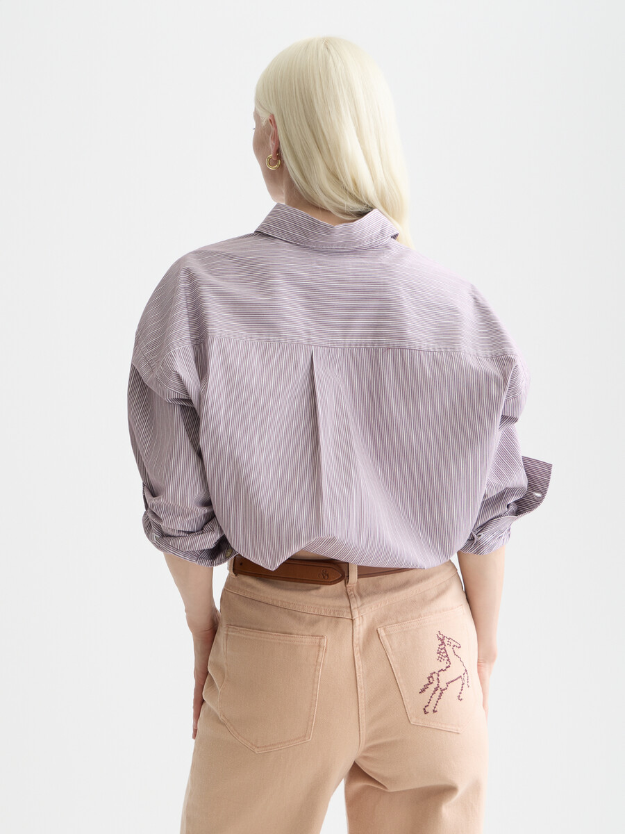 camisa de novia bordada