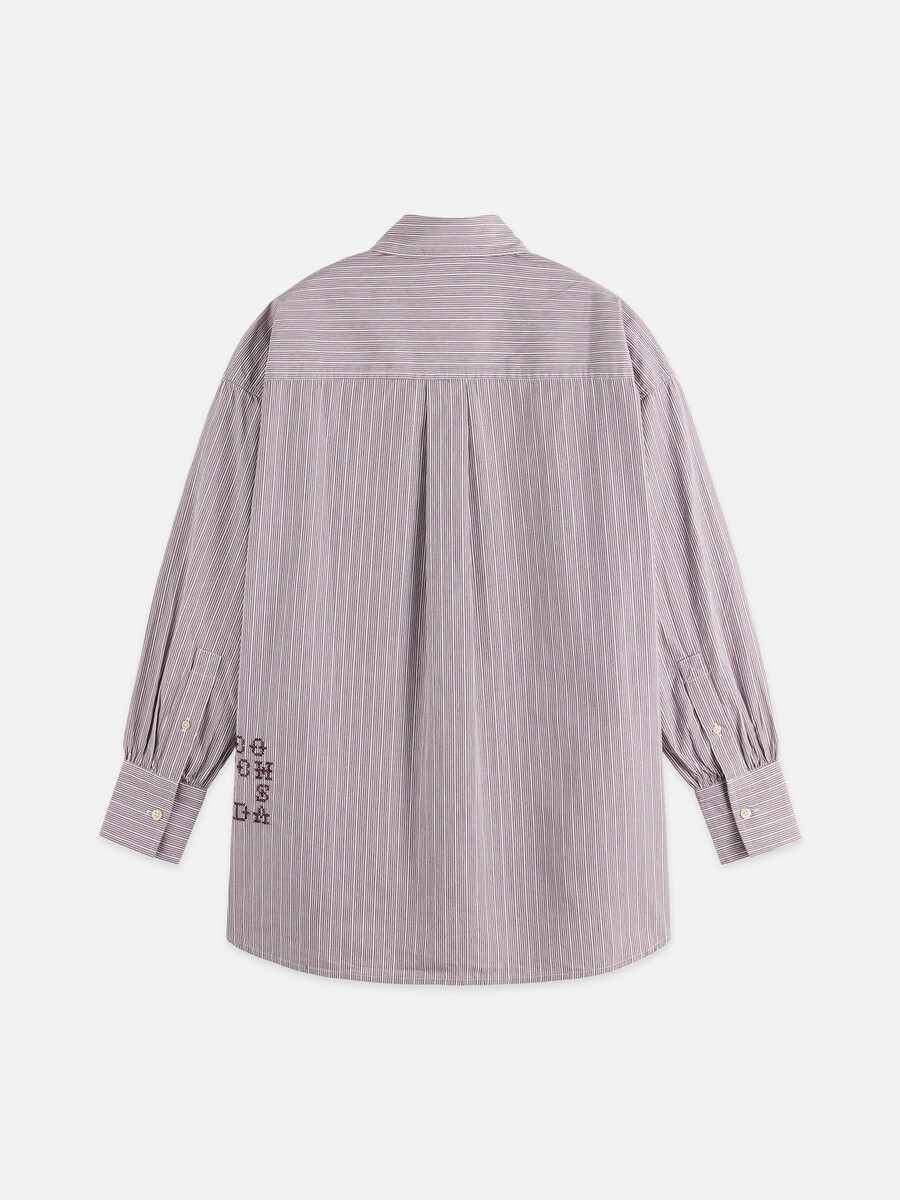 camisa de novia bordada