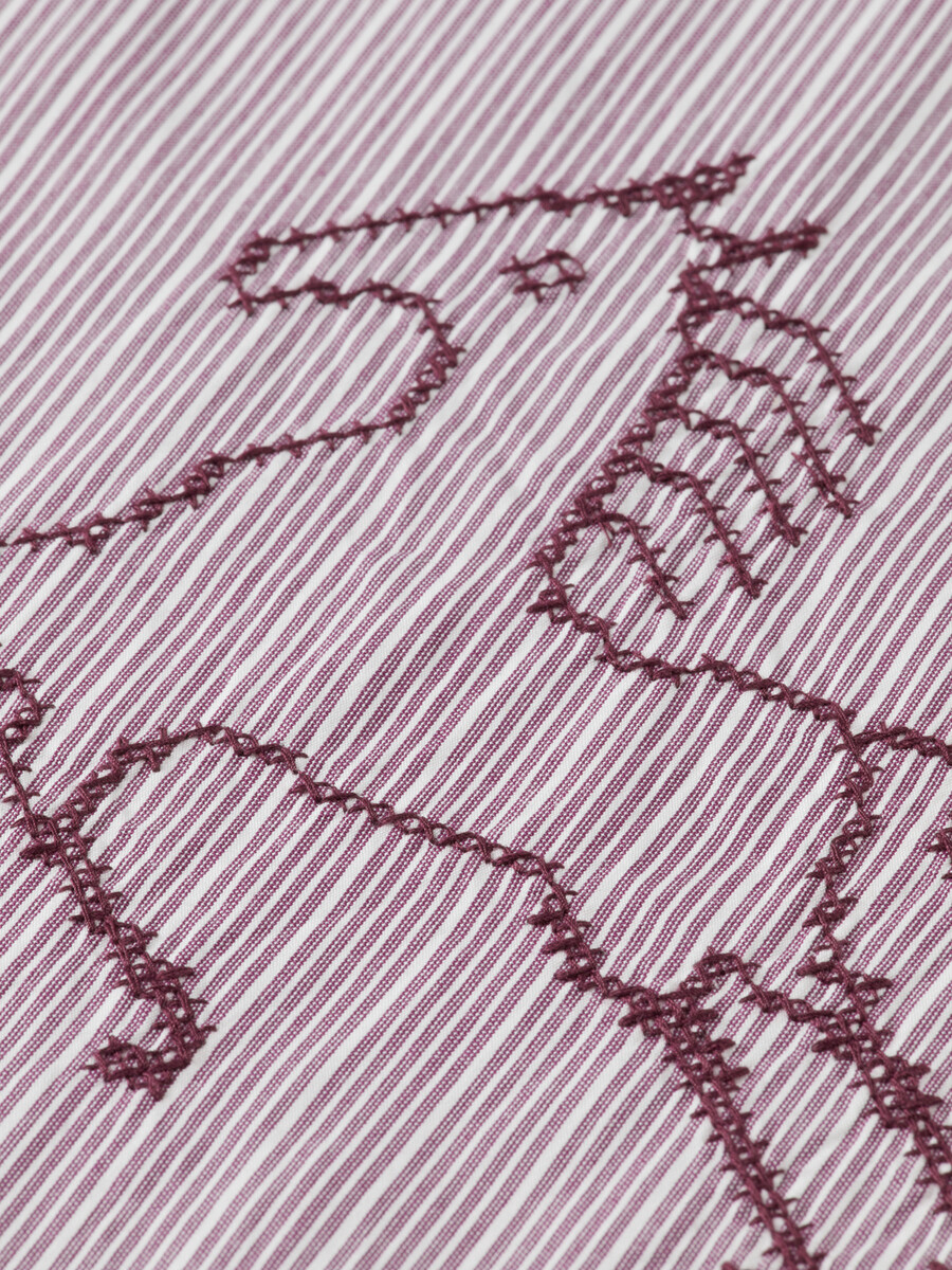 camisa de novia bordada