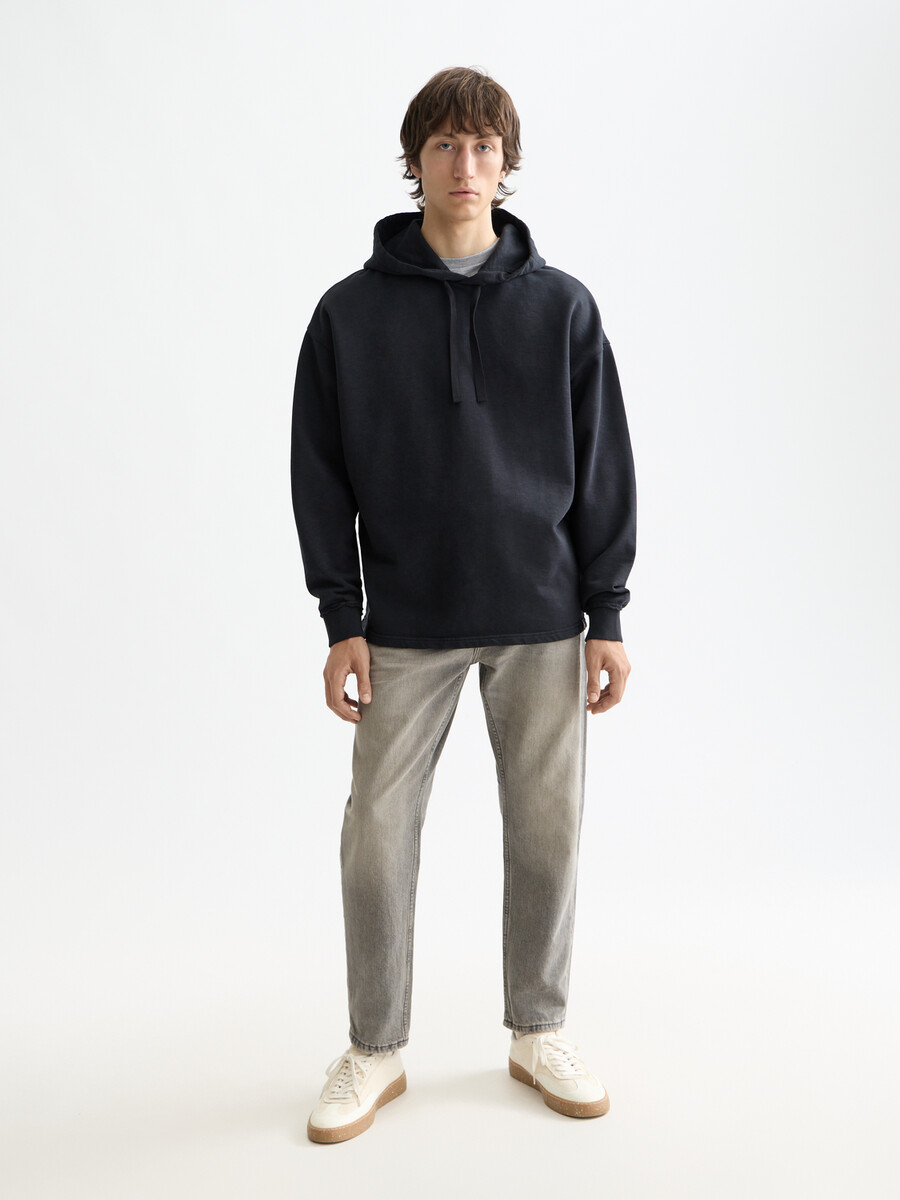 essentials — sudadera con capucha con logotipo bordado