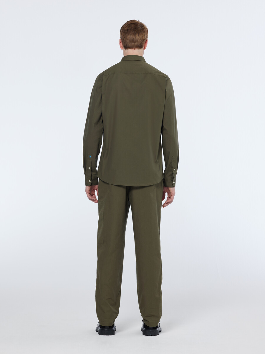 pantalón cargo de algodón antidesgarro de corte recto