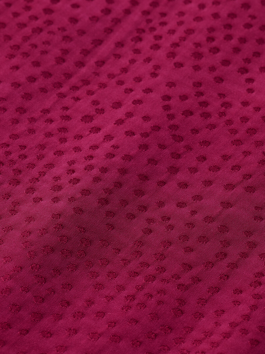 vestido cruzado midi de jacquard