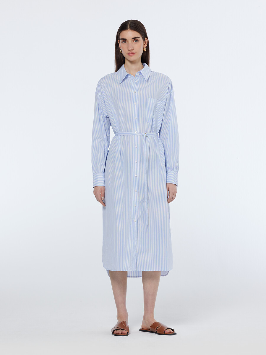 imprescindibles — vestido camisero de popelina
