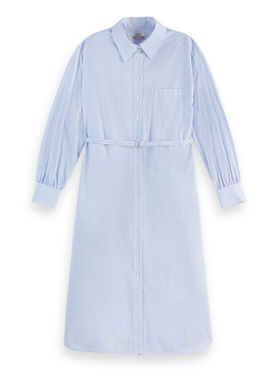 imprescindibles — vestido camisero de popelina