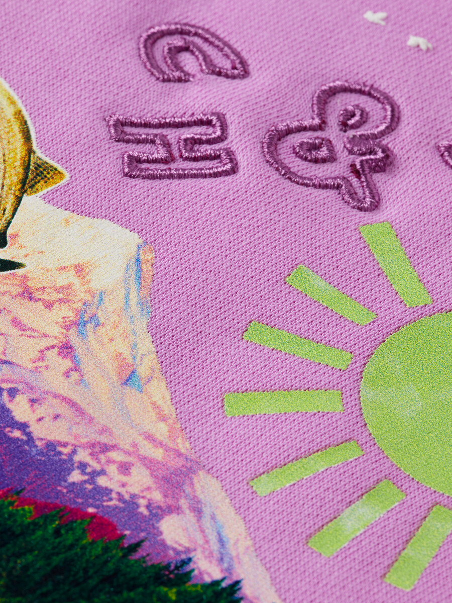 sudadera de campamento de verano de corte regular para niñas