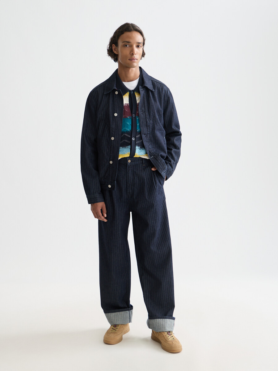 pantalones vaqueros holgados tipo chino