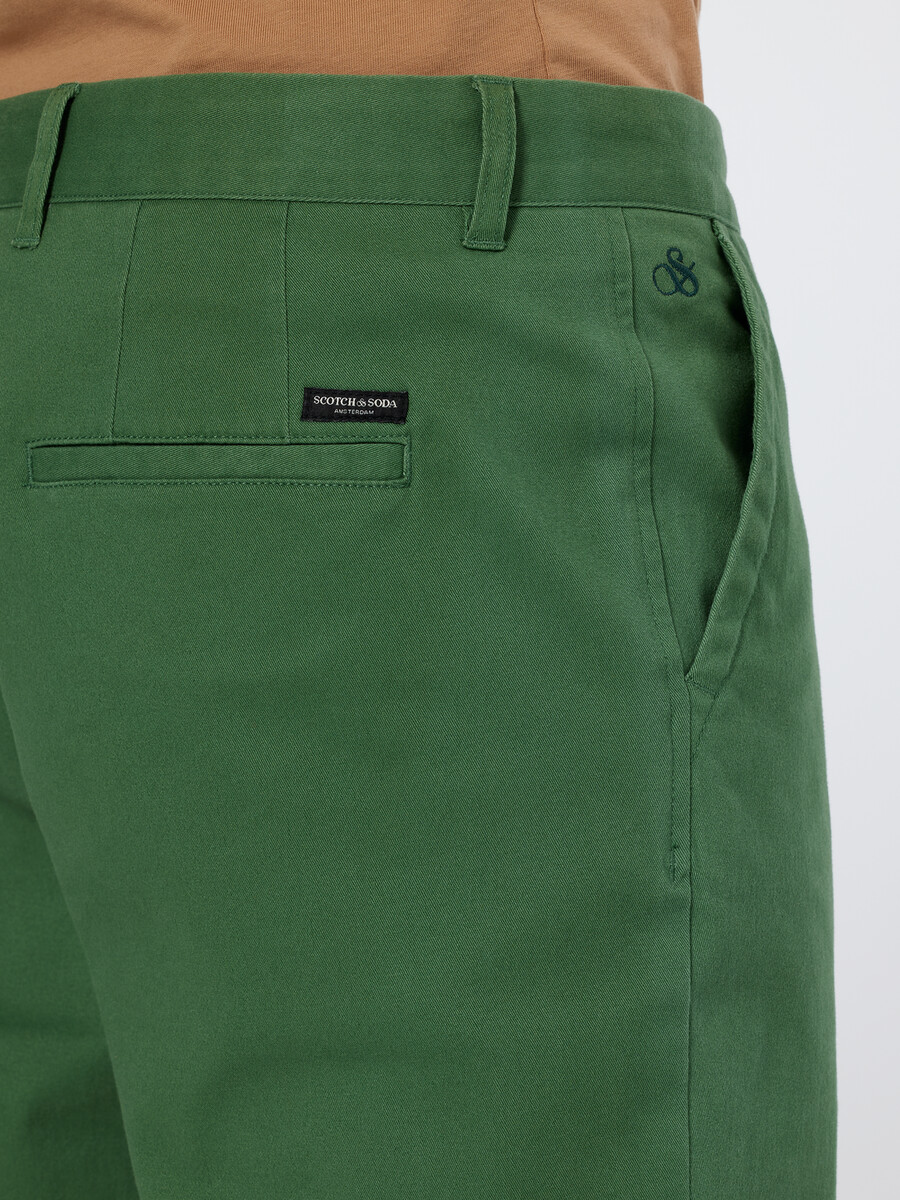 chino de mezcla de algodón lavado stuart