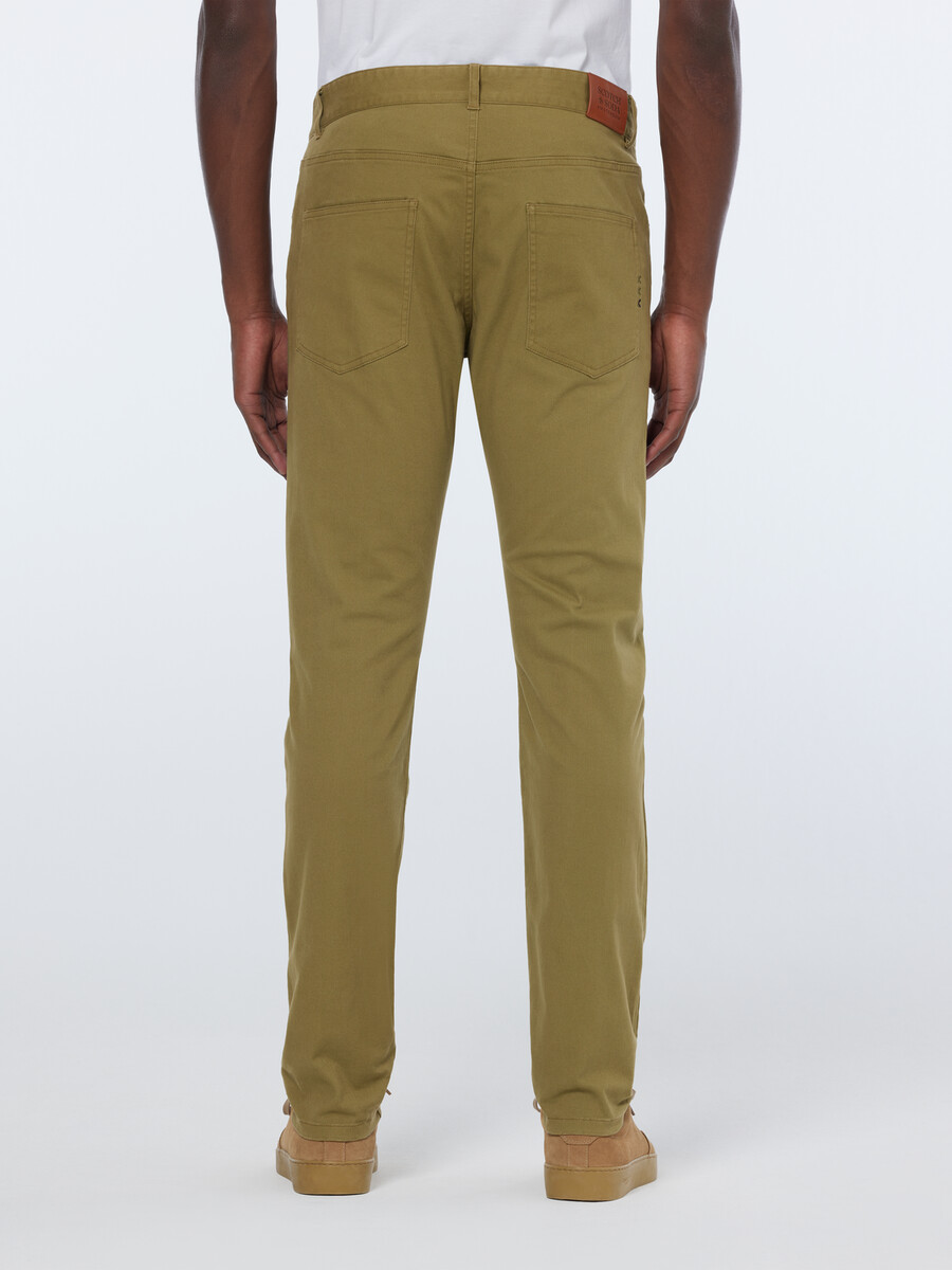 pantalón chino de mezcla de algodón lavado ralston