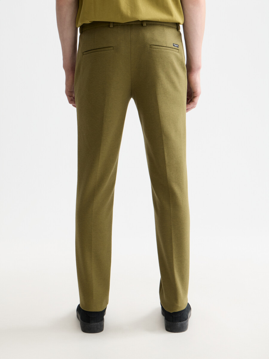 pantalón chino de jersey de mezcla de algodón a medida seasonal core mott