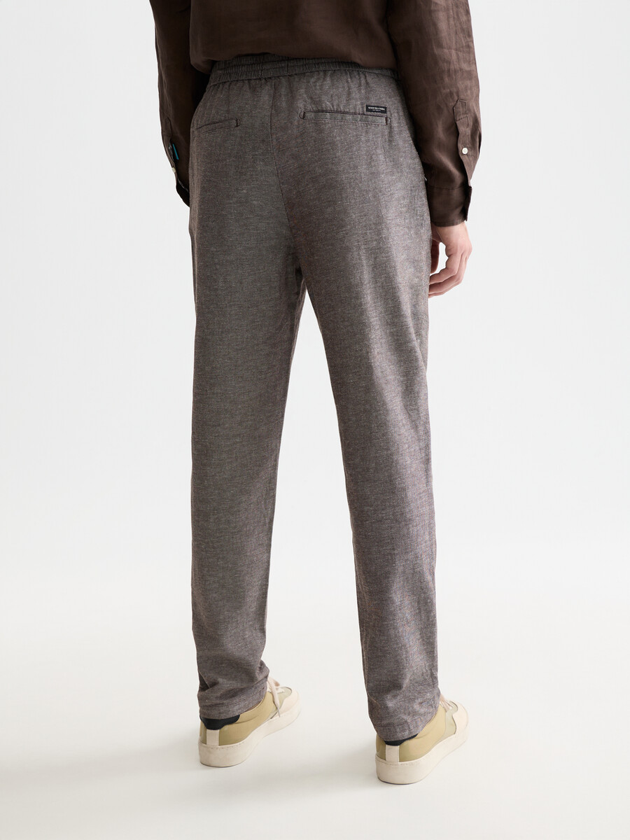 pantalón deportivo de algodón y lino warren seasonal core