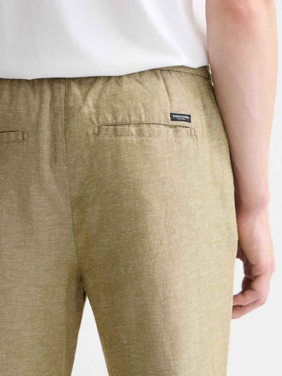 pantalón deportivo de algodón y lino warren seasonal core