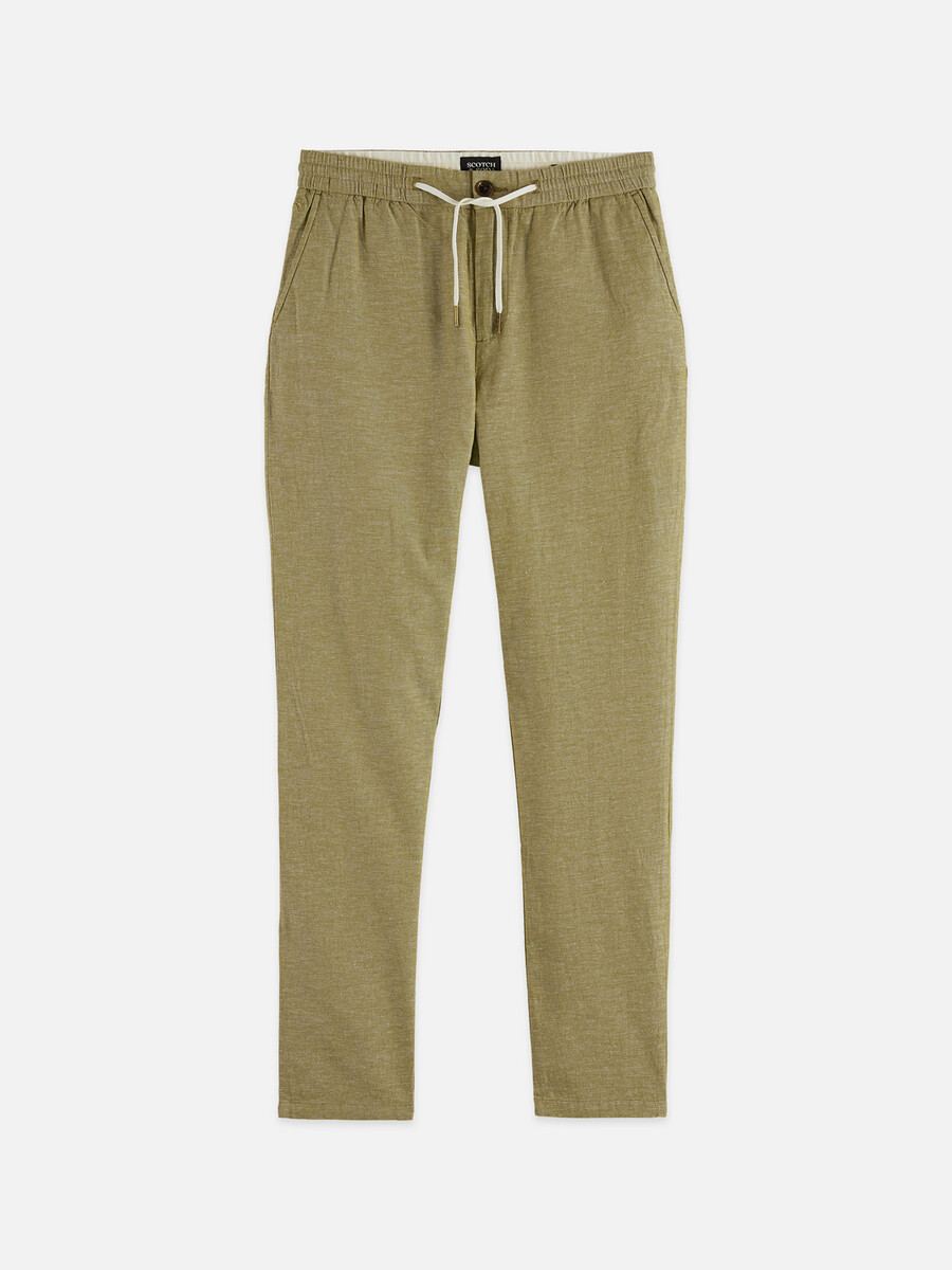 pantalón deportivo de algodón y lino warren seasonal core