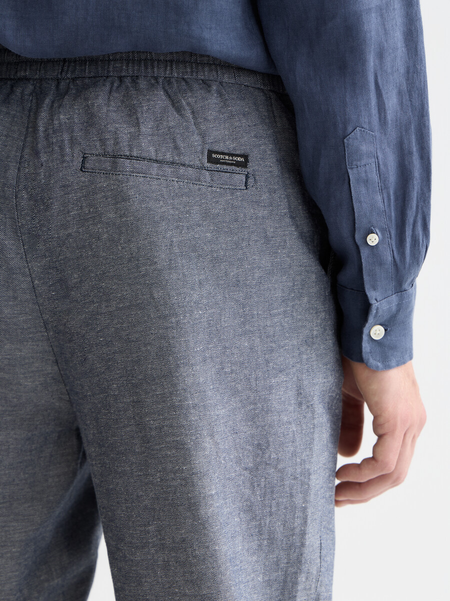 pantalón deportivo de algodón y lino warren seasonal core