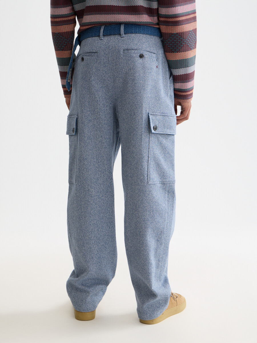 pantalón cargo recto y holgado melange del 40.º aniversario