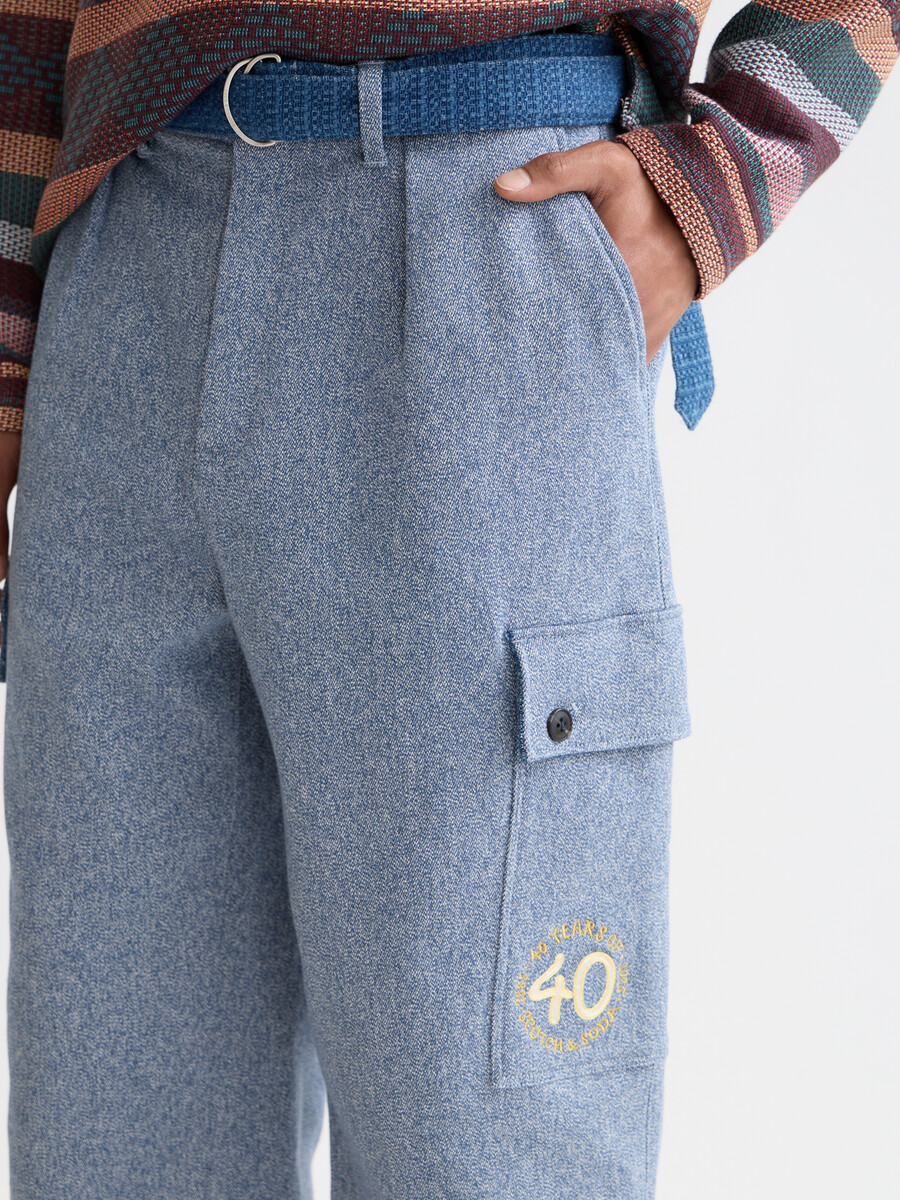 pantalón cargo recto y holgado melange del 40.º aniversario