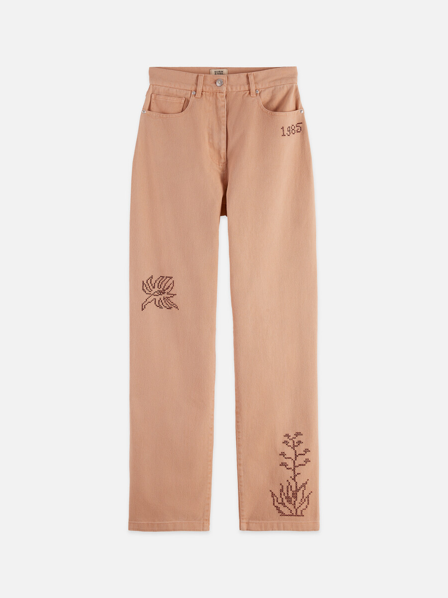 the ripple - pantalones rectos de tiro alto