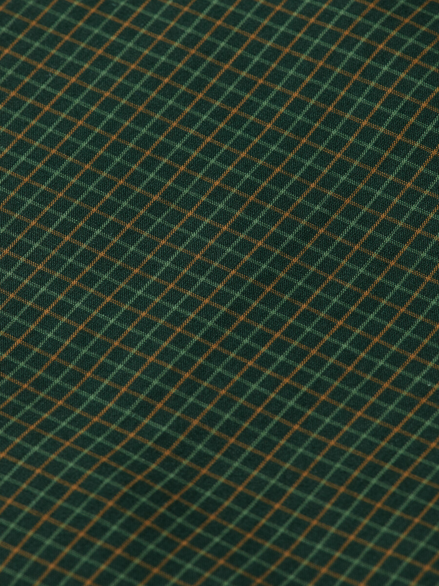 camisa de corte relajado con microcuadros teñidos en hilo