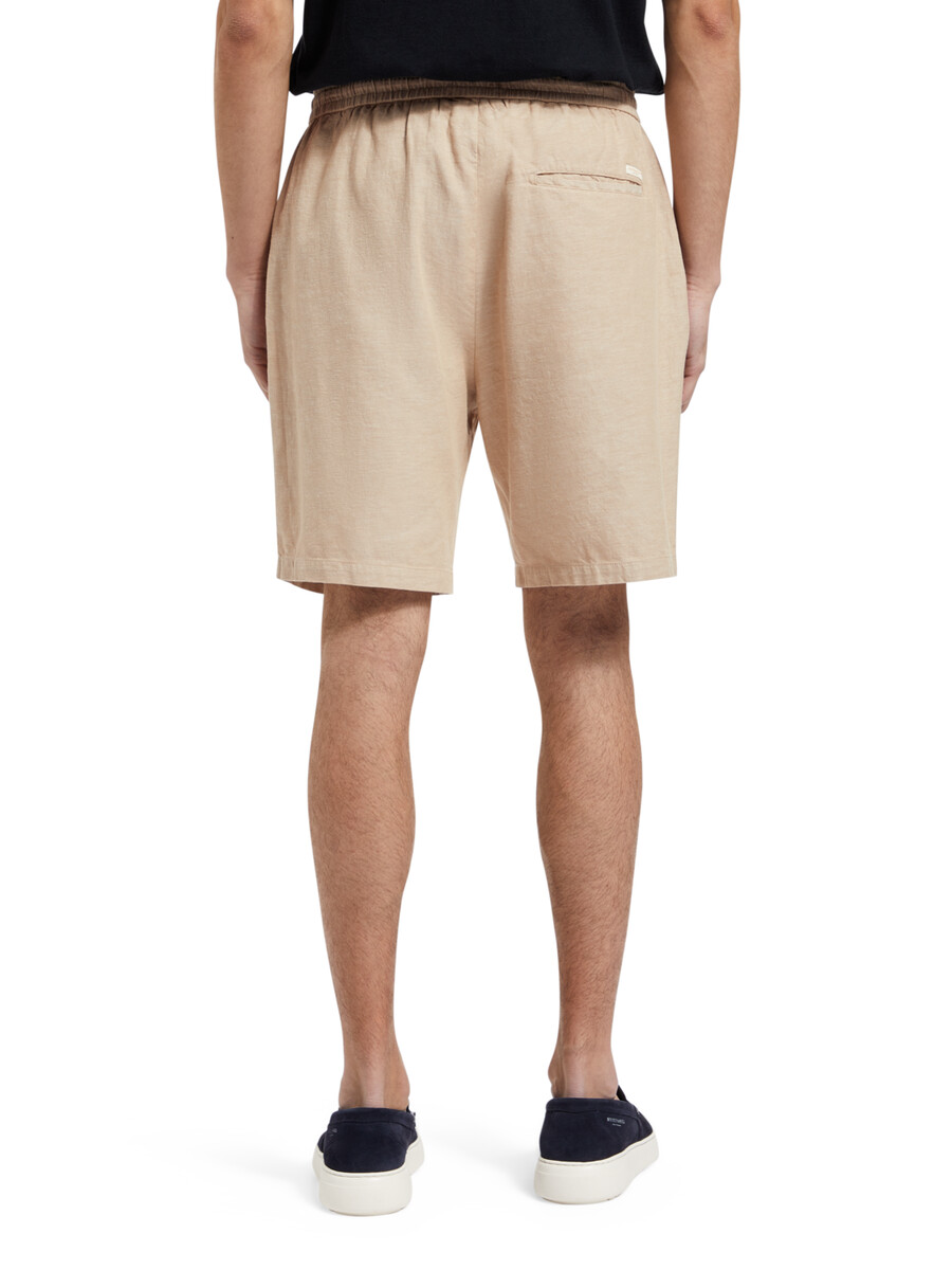 bermudas de sarga de algodón y lino favoritas