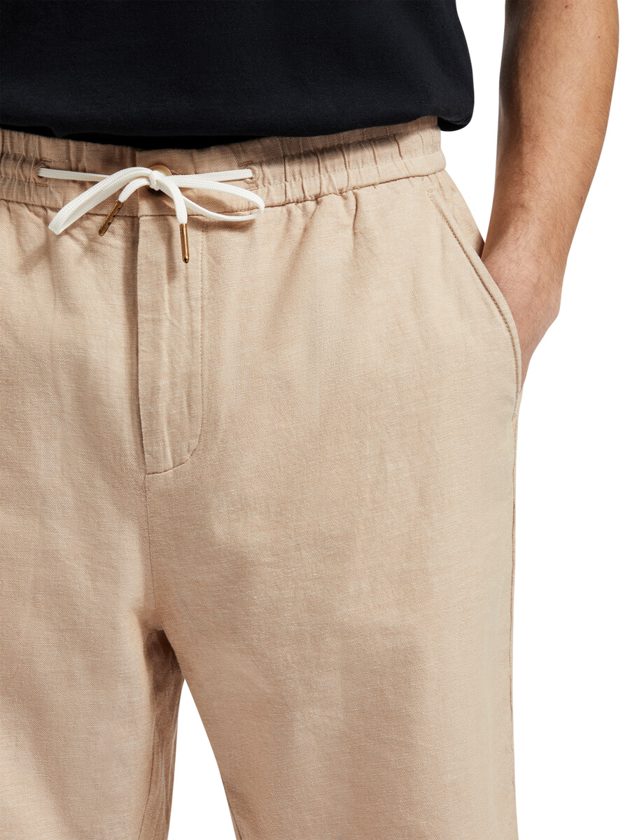 bermudas de sarga de algodón y lino favoritas