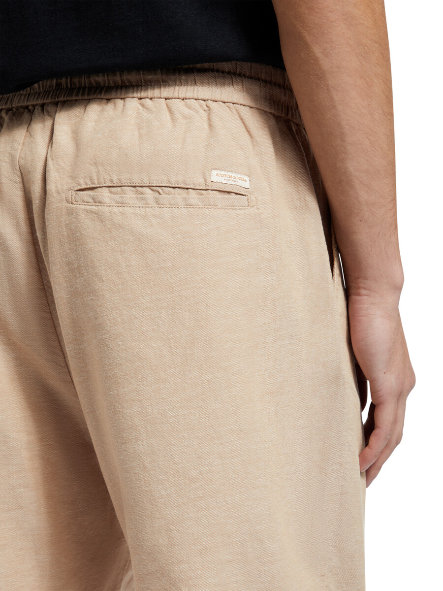 bermudas de sarga de algodón y lino favoritas