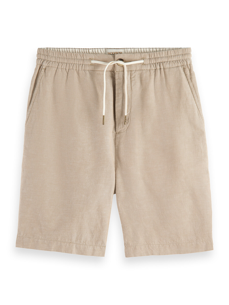 bermudas de sarga de algodón y lino favoritas
