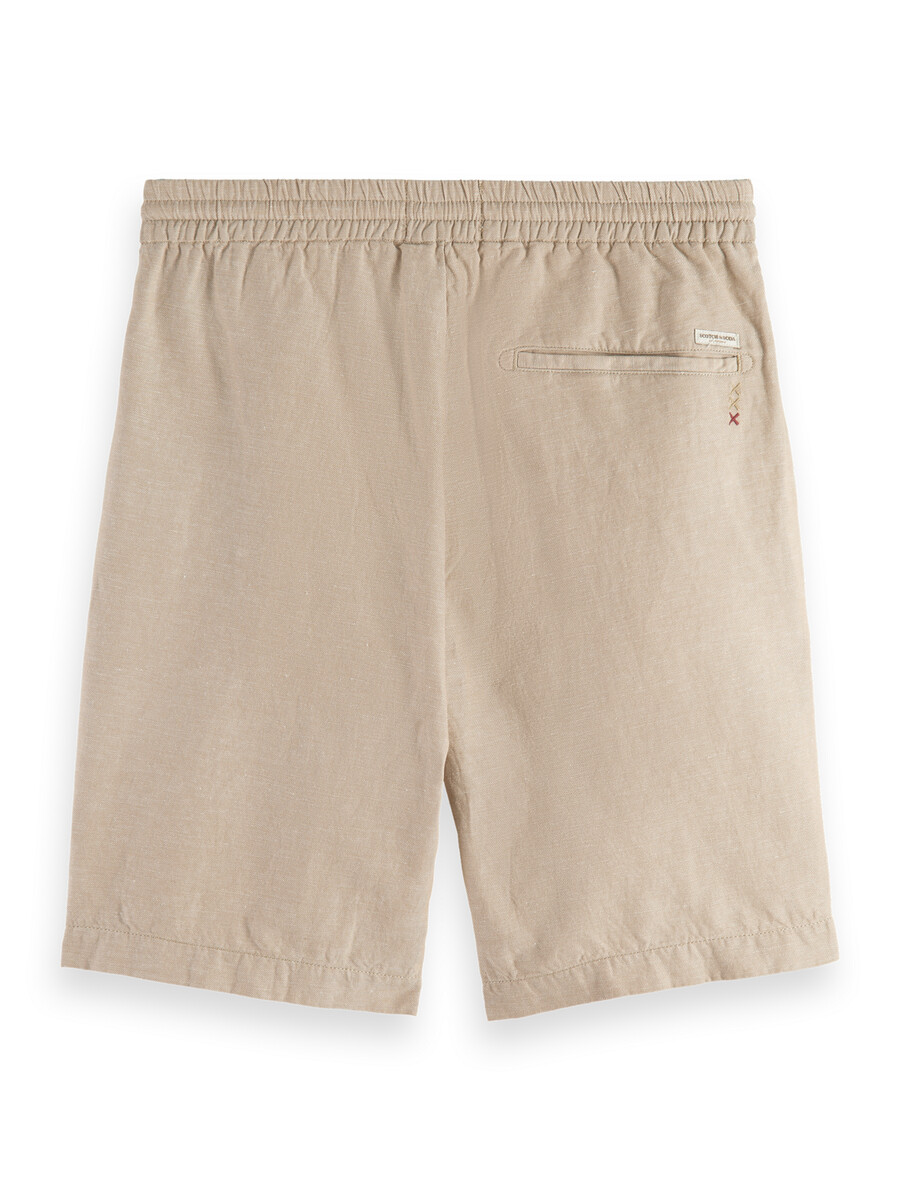 bermudas de sarga de algodón y lino favoritas