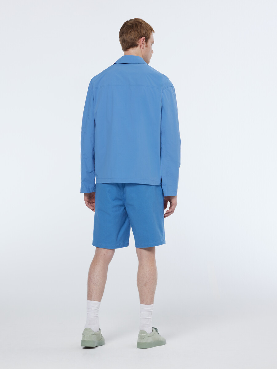 pantalón corto de corte regular en mezcla de algodón lavado stuart