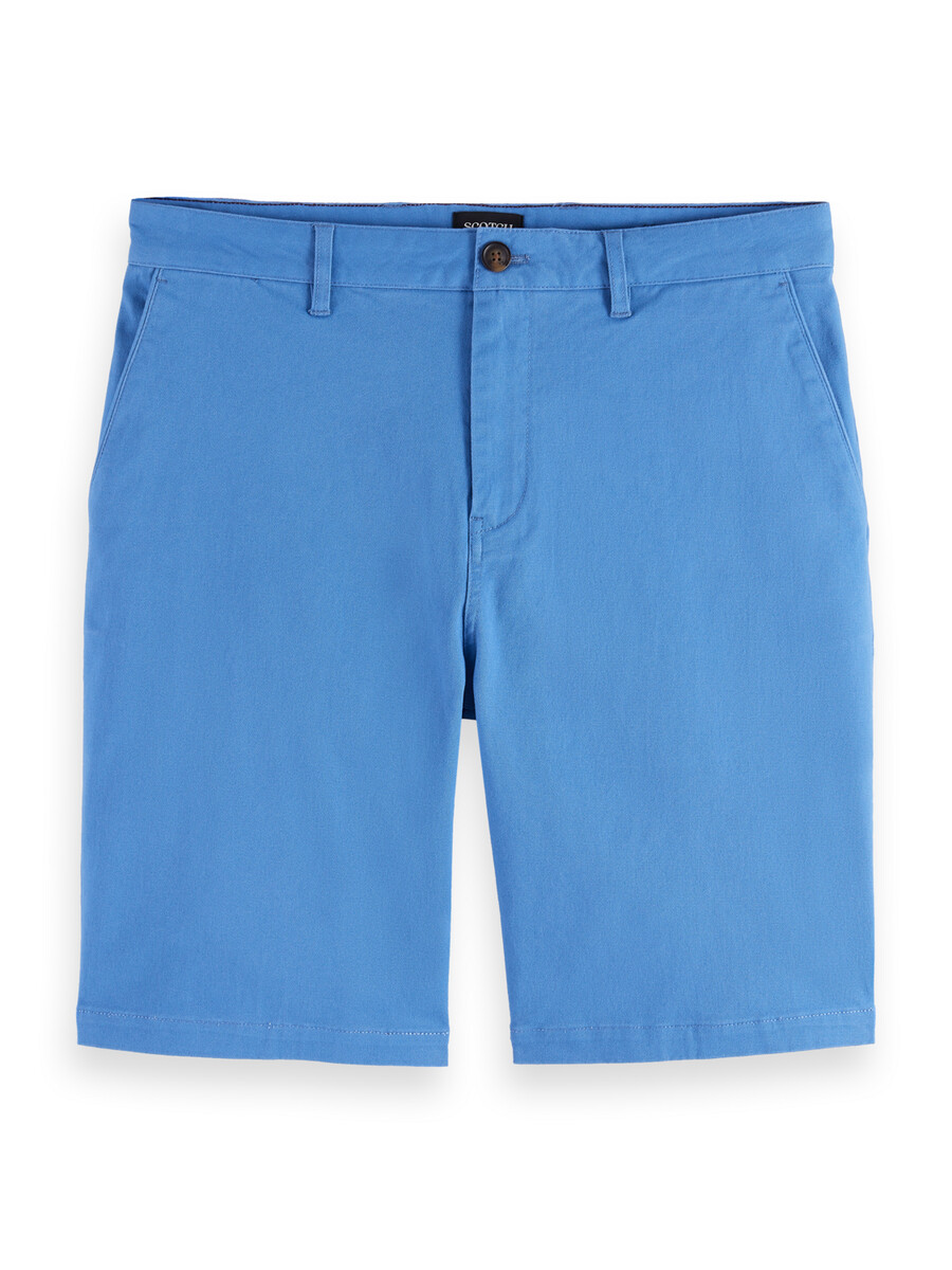 pantalón corto de corte regular en mezcla de algodón lavado stuart