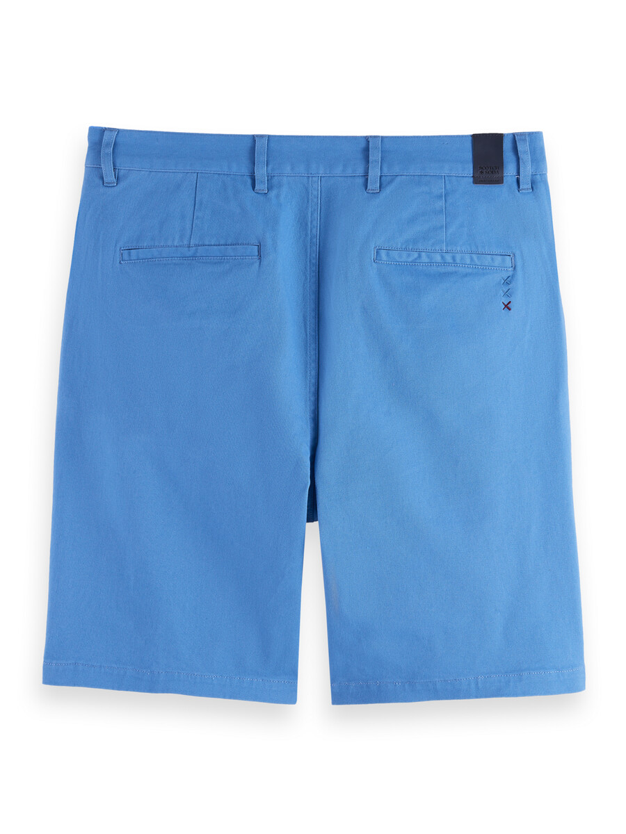pantalón corto de corte regular en mezcla de algodón lavado stuart