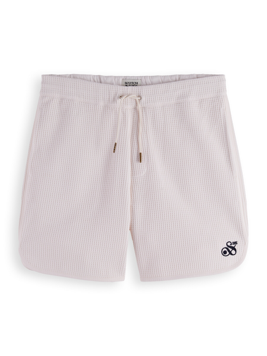 bermudas deportivas de corte relajado con diseño de gofre