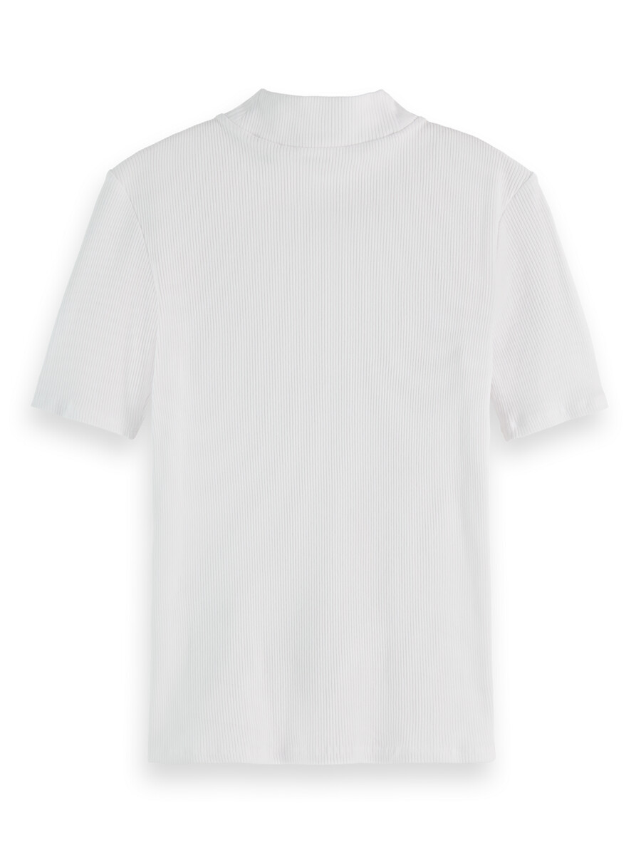 essentials — camiseta de canalé con cuello alto