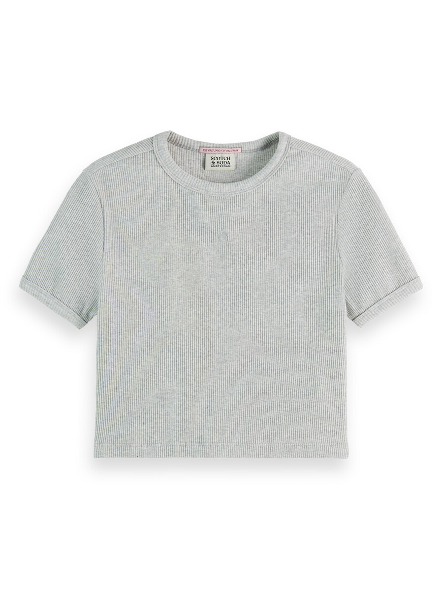 essentials — camiseta de canalé para bebé
