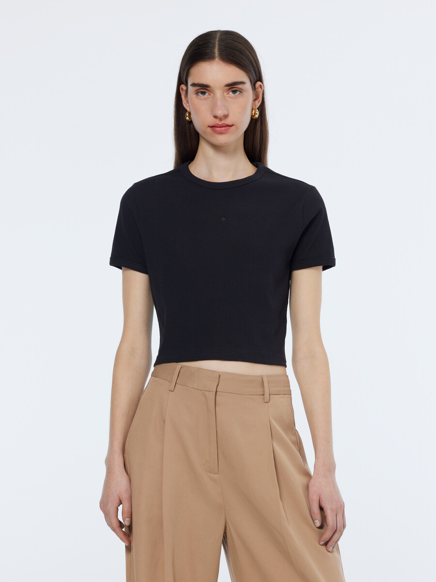 essentials — camiseta de canalé para bebé