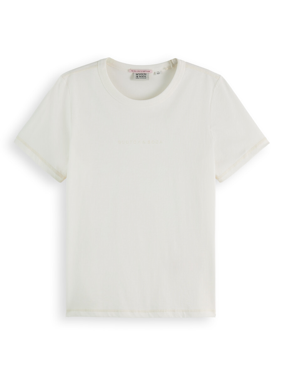 essentials — camiseta regular fit con logo plano