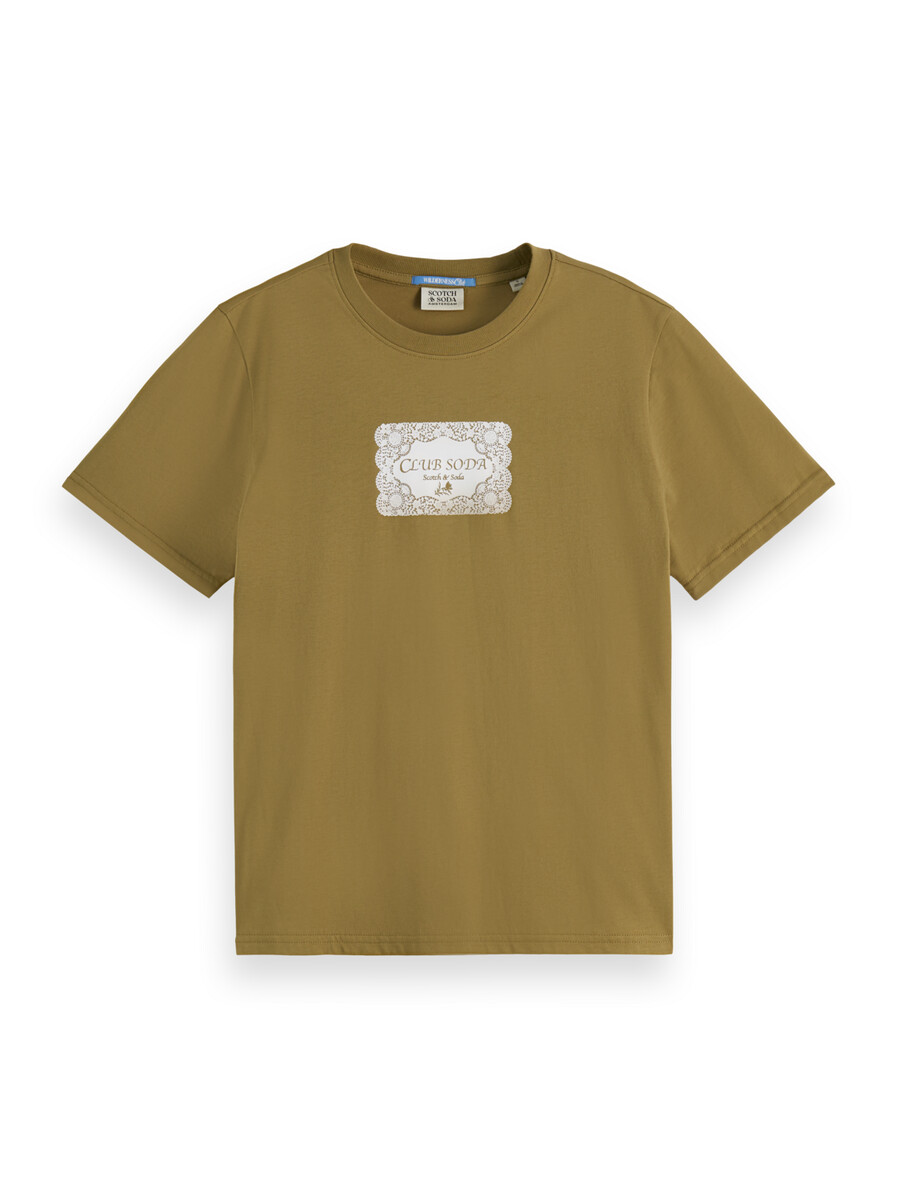 camiseta de corte regular con ilustraciones de club soda