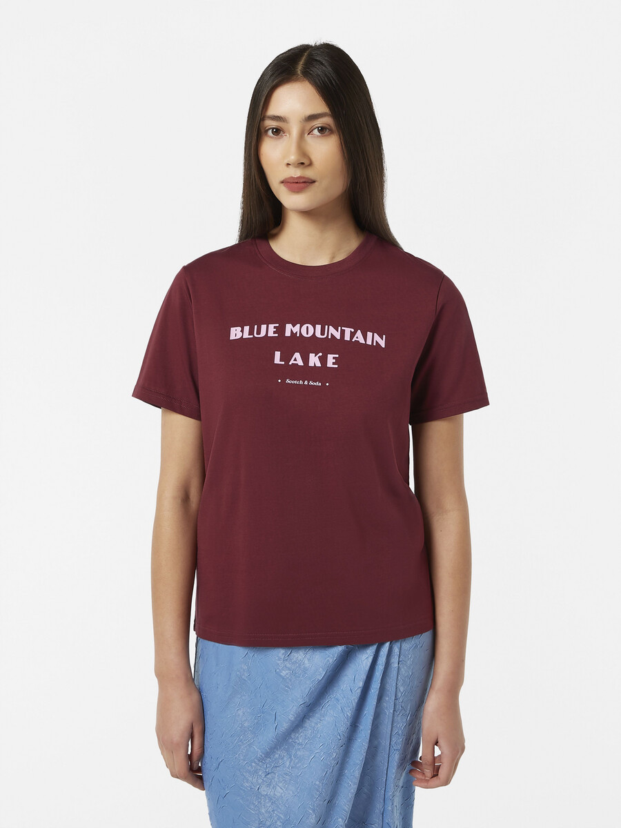 camiseta de corte regular del lago blue mountain