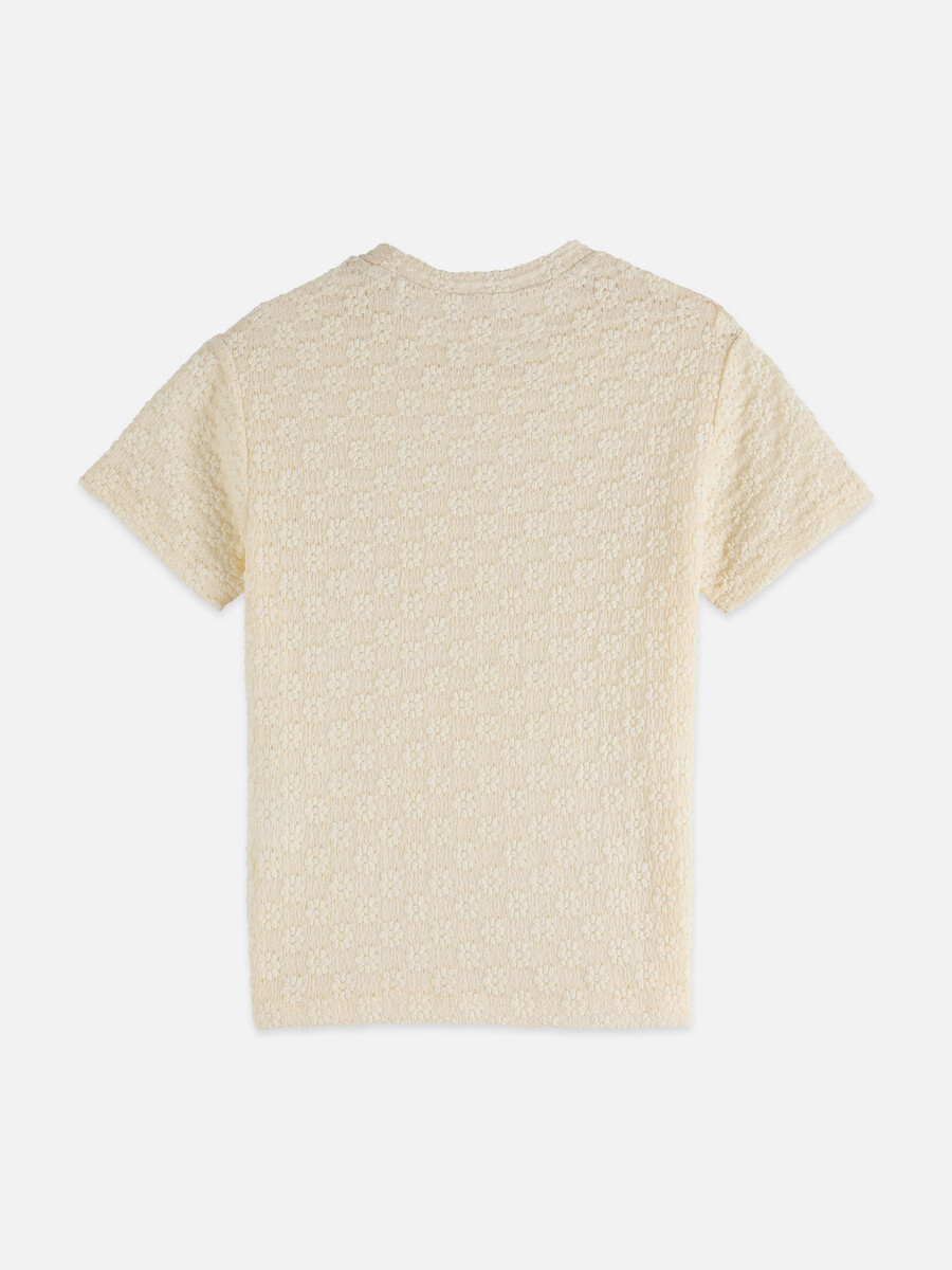 camiseta ajustada de estructura abierta