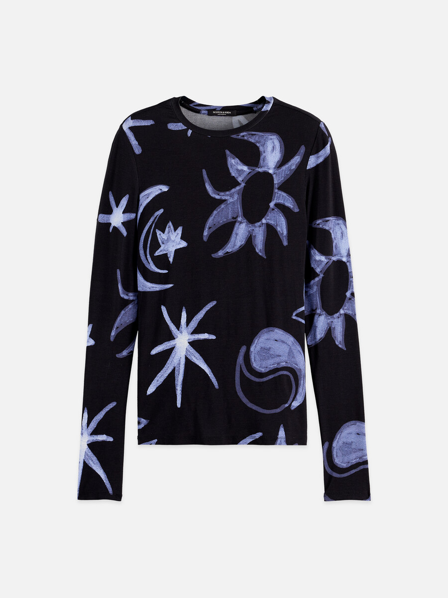 camiseta de manga larga con estampado completo